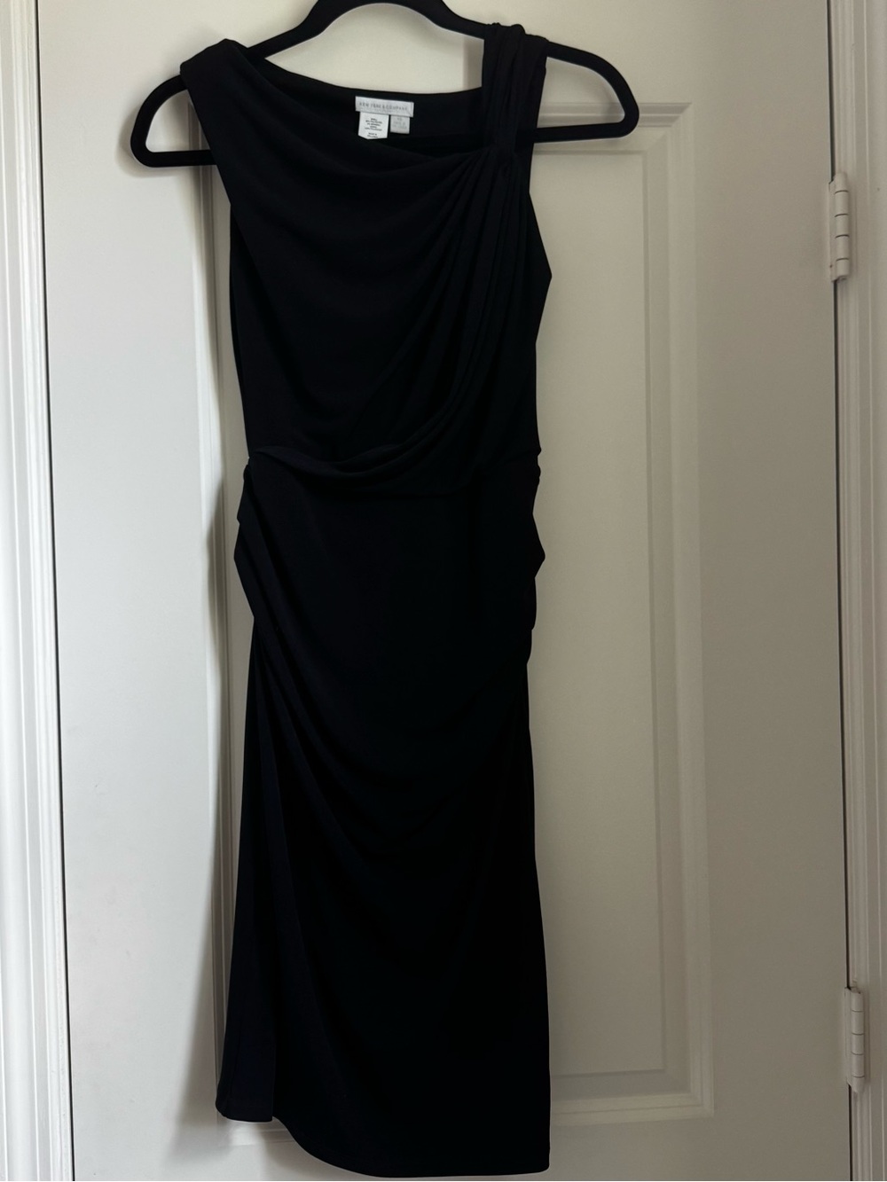 NY&Co Midi Ruched Little Black Dress